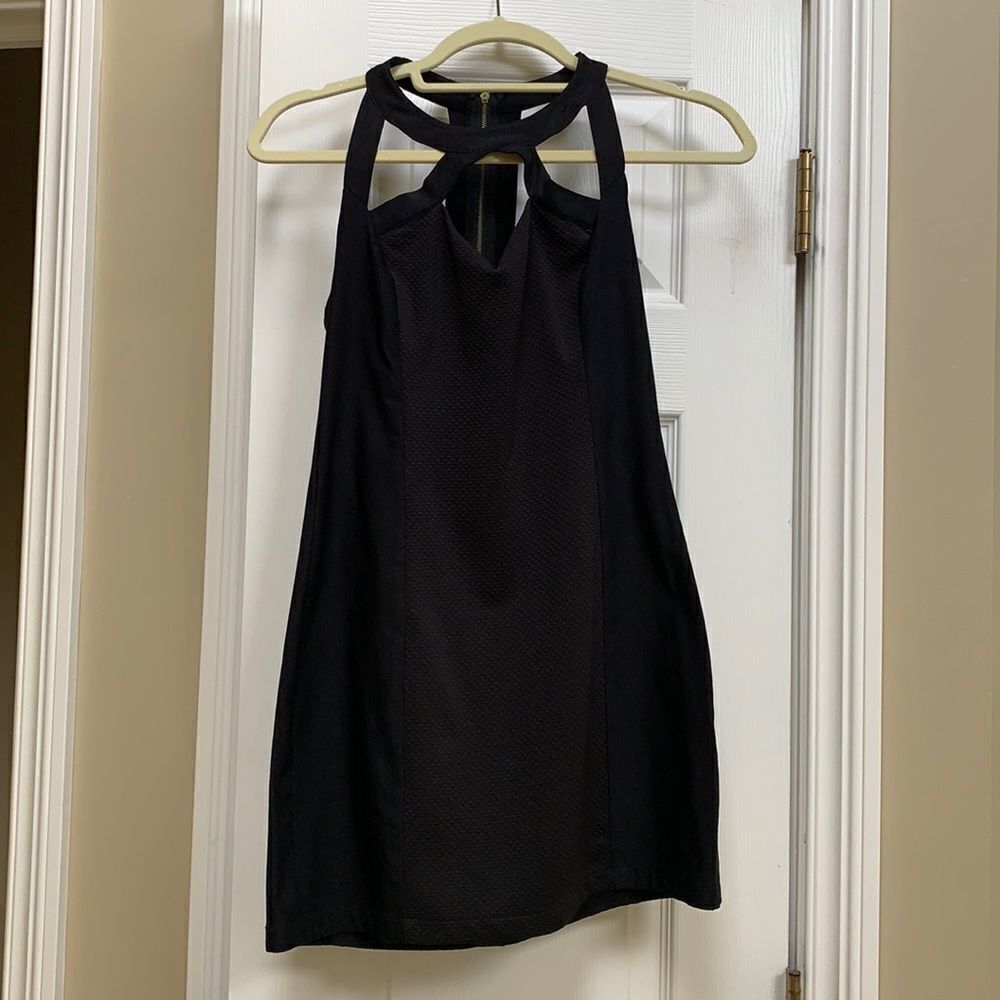 Black Cut-Out Mini Dress